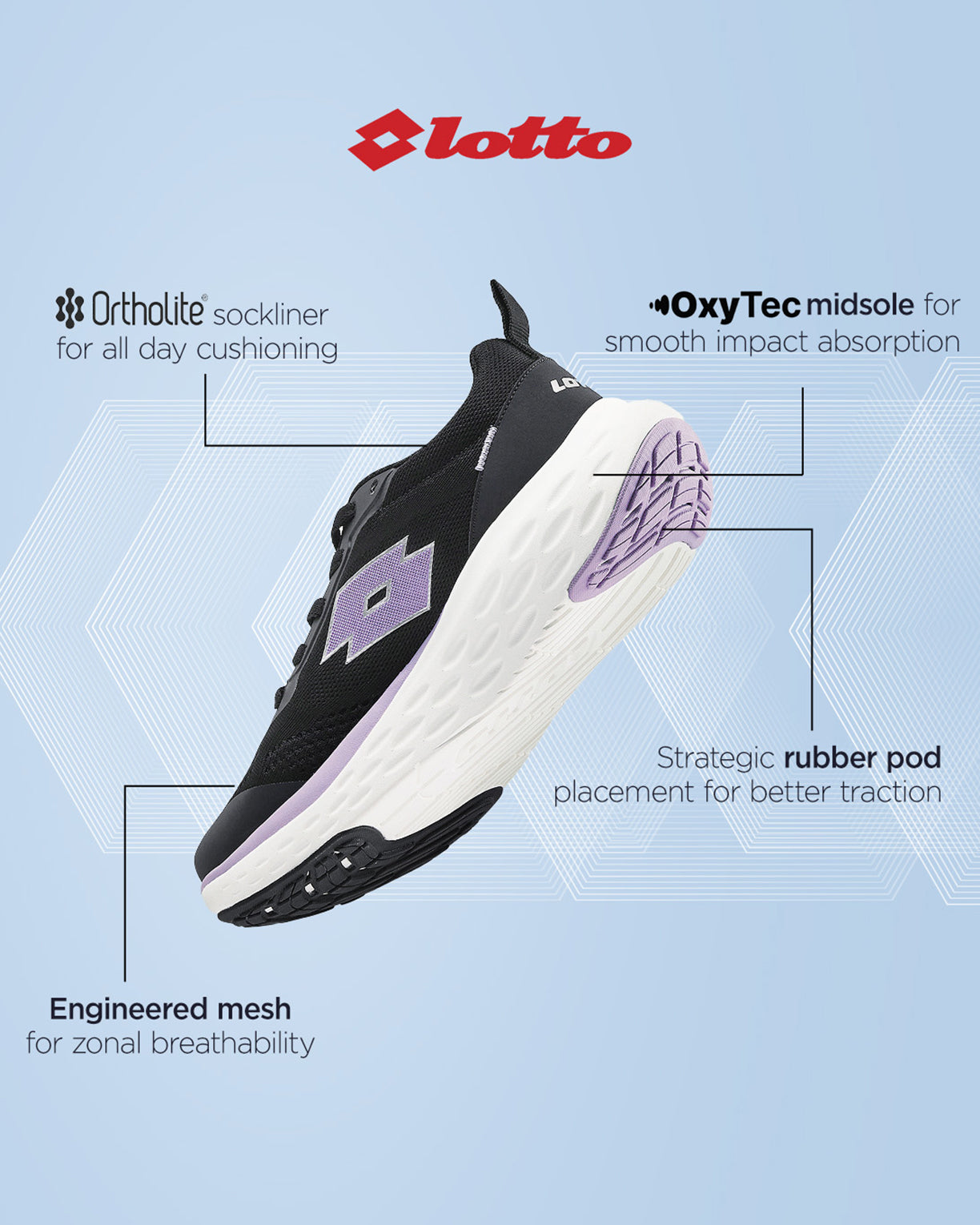 Aerostep - Black Beauty-Purple Heather-Star White