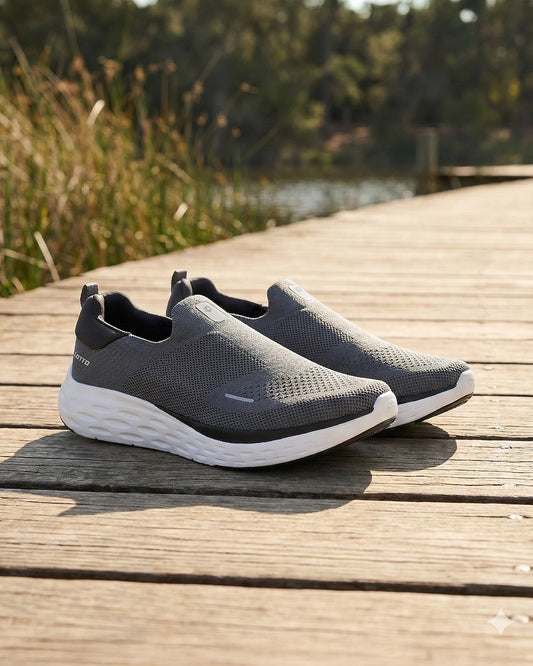 Men's Lotto Aerostep Slip-on - Castlerock-Star White