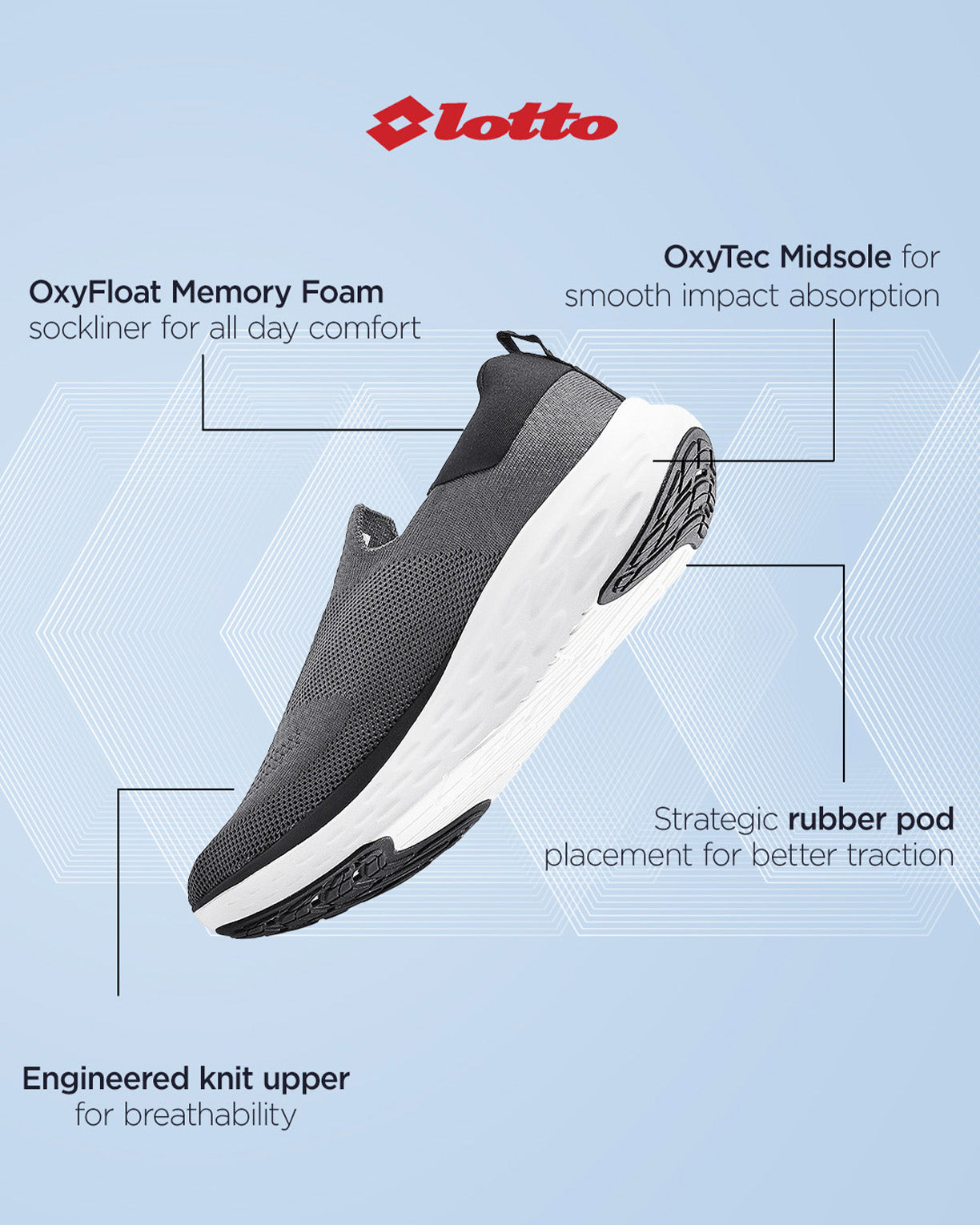 Aerostep Slip on - Castlerock-Star White