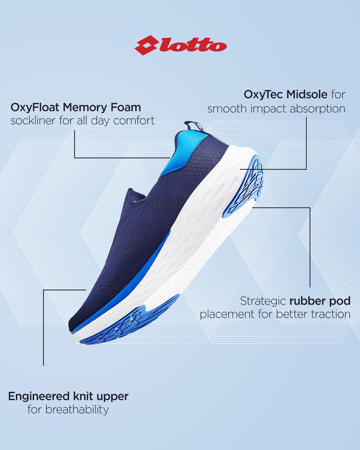 Aerostep Slip on - Peacoat-Directoire Blue