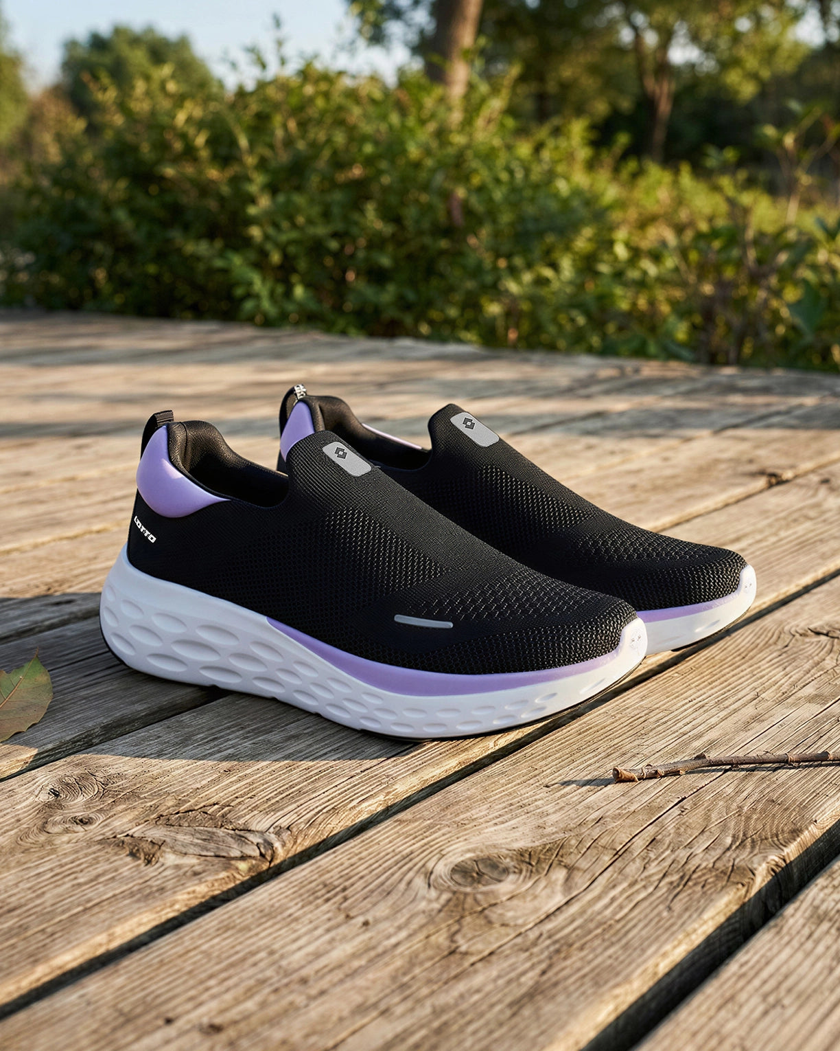 Aerostep Slip-on - Black Beauty-Gardenia-Purple Heather