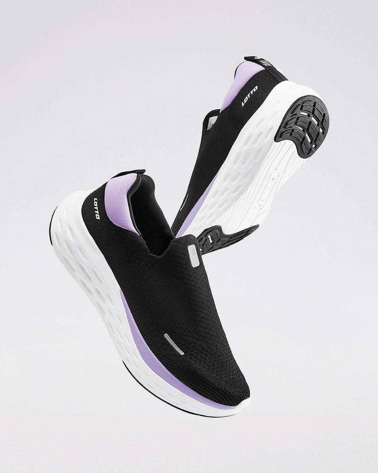 Aerostep Slip on - Black Beauty-Gardenia-Purple Heather