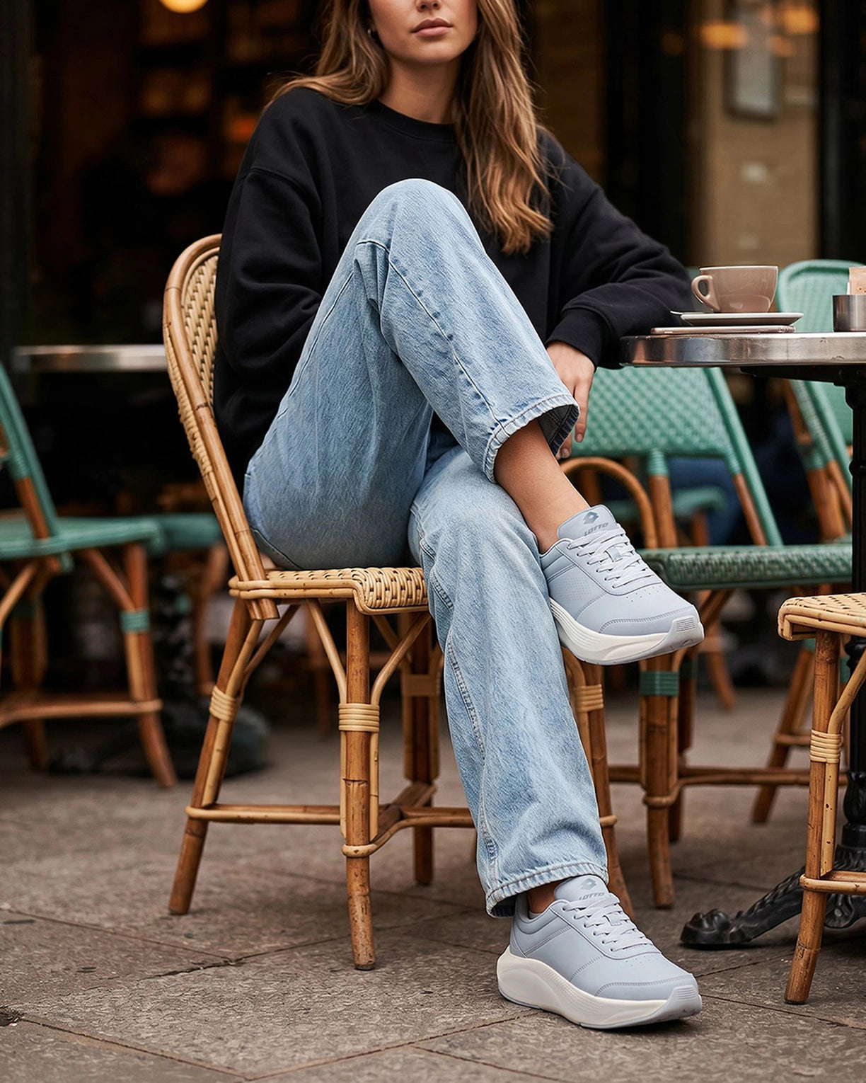 Women Lotto Urban Rsh - Ballad Blue-Star White Sneakers4