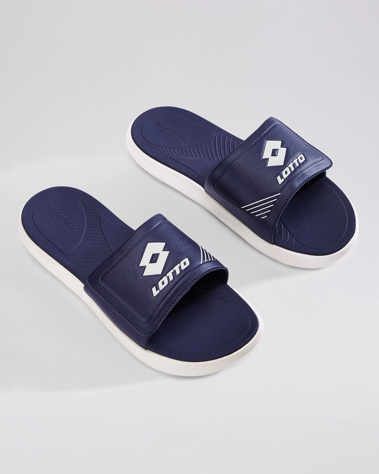 Men Lotto Groove Slide - Peacoat-Sandshell Slides2