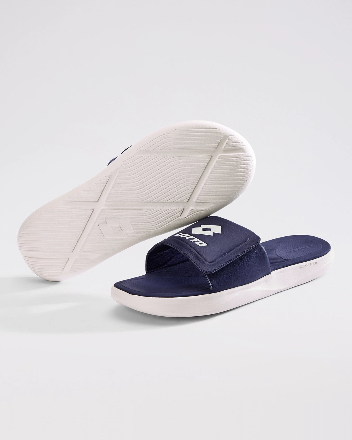 Men Lotto Groove Slide - Peacoat-Sandshell Slides6