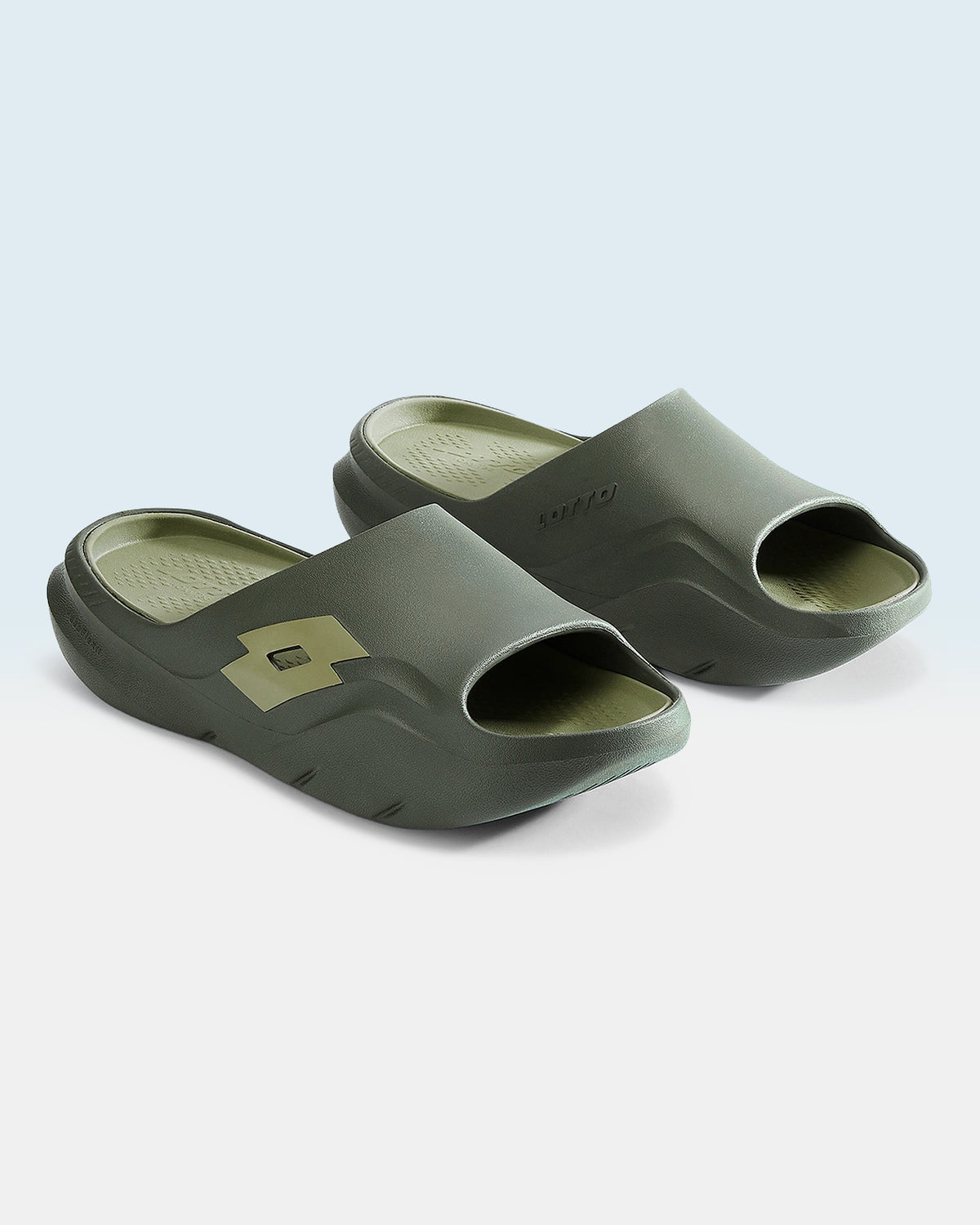 Men Lotto Recupero Slide - Rifle Green Slides2