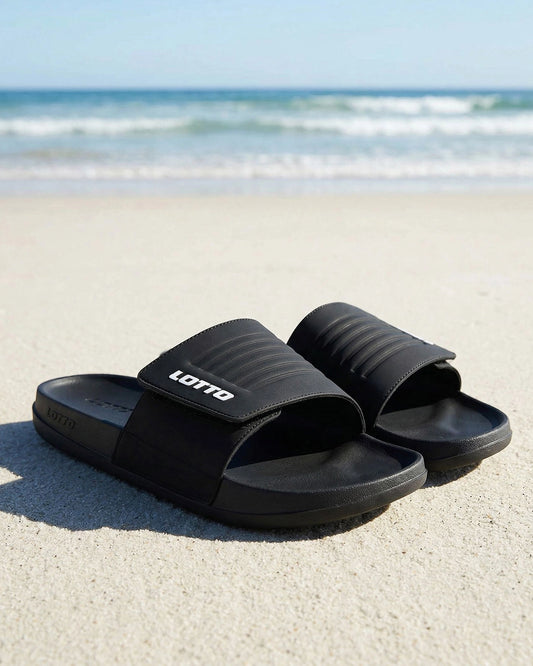 Men Lotto Enduro X - Black Beauty Slides