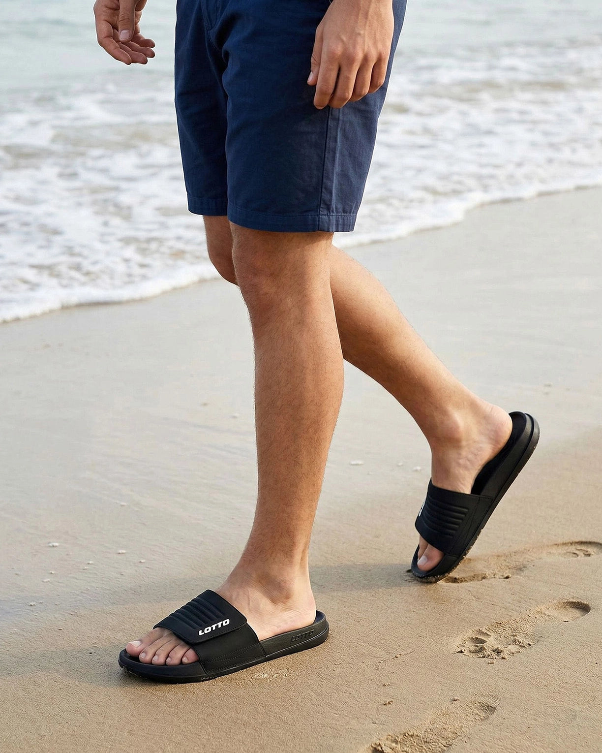Men Lotto Enduro X - Black Beauty Slides4