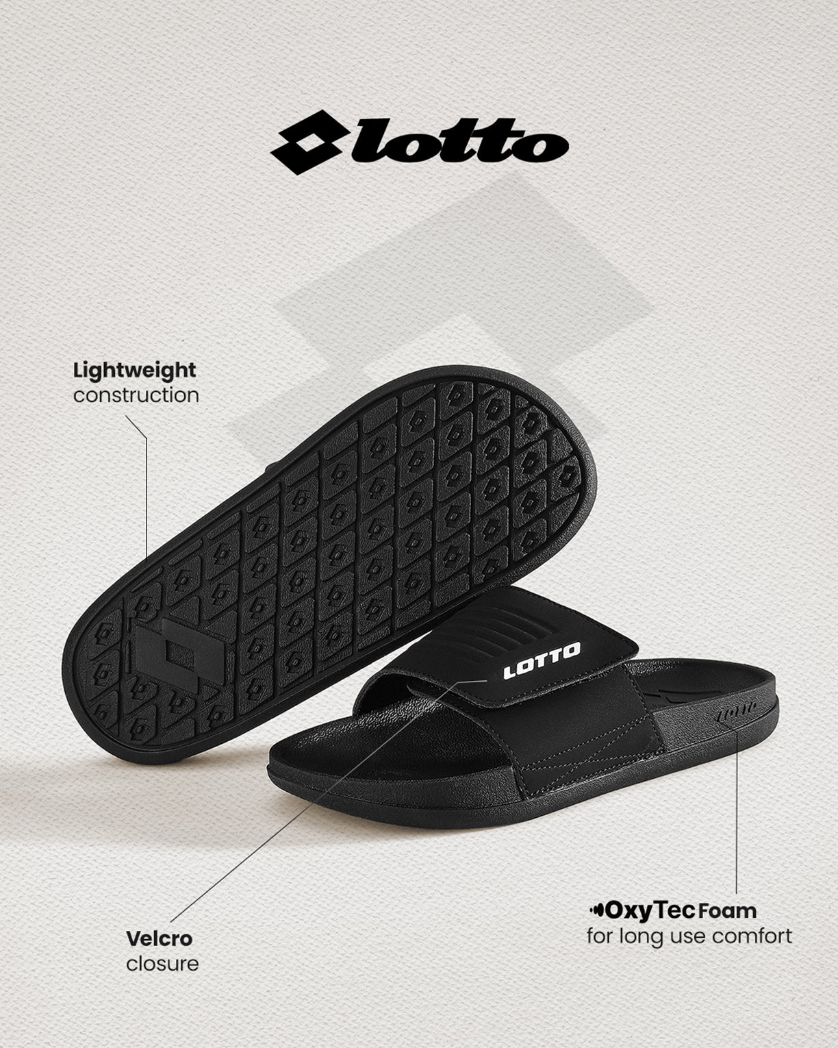 Women Lotto Enduro X - Black Beauty Slides6