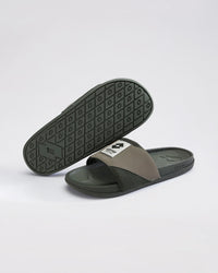Men Lotto Enduro Strip - Rifle Green-Fossil Slides 1
