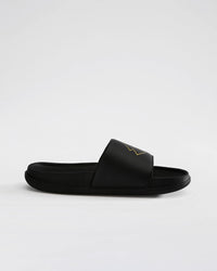 Women Lotto Enduro Plus - Black Beauty-Gold Metallic Slides