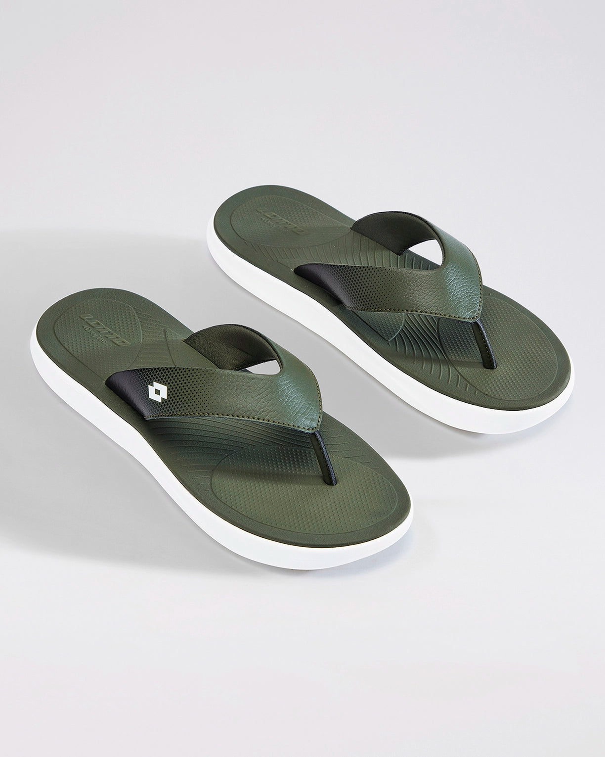 Men Lotto Groove Stack - Rifle Green Slippers2