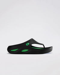 Men Lotto Esotica Flip - Black Beauty-Poison Green Slippers