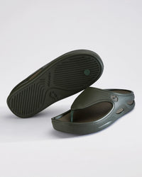 Men Lotto Esotica Flip - Rifle Green-Fossil Slippers 1