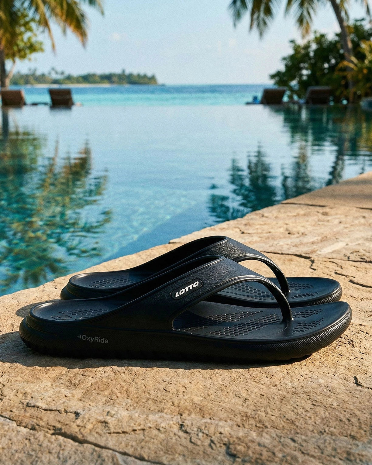 Men Lotto Momentum - Black Beauty Slippers0