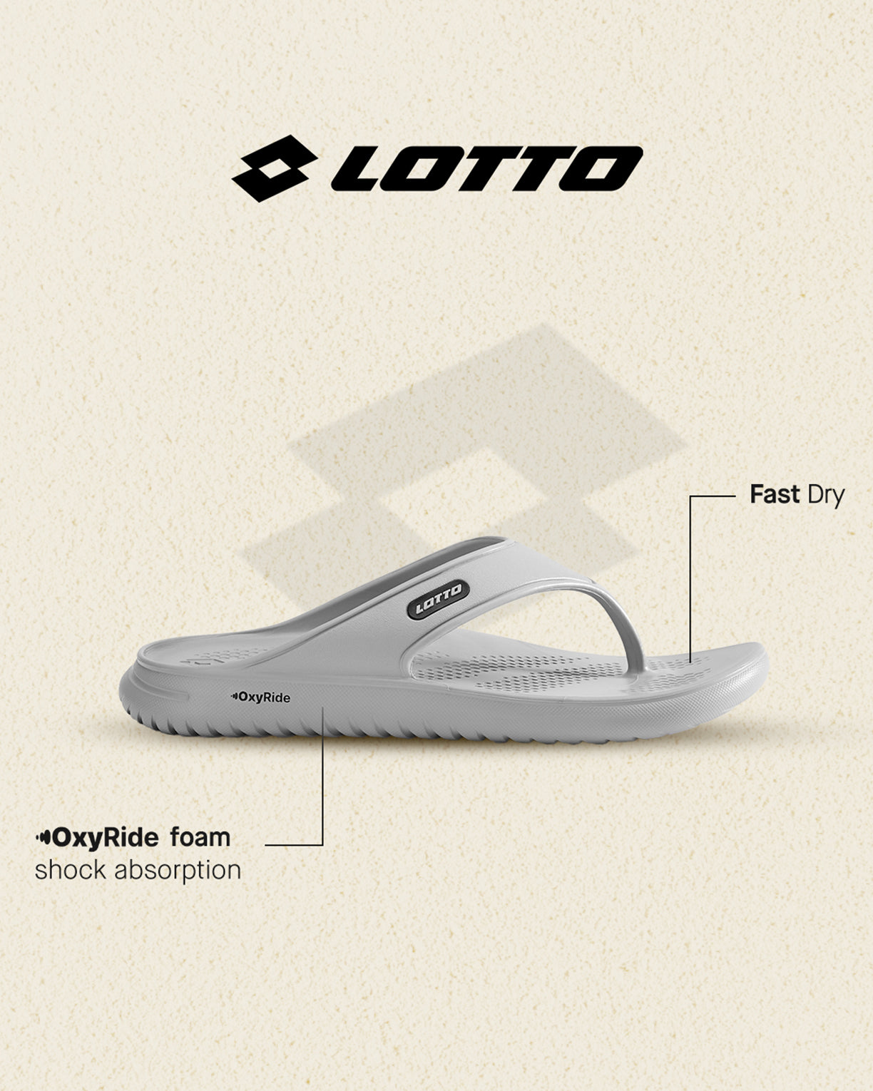 Men Lotto Momentum - Quarry Slippers5