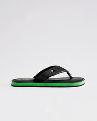 Men Lotto Spring Step - Black Beauty-Poison Green Slippers