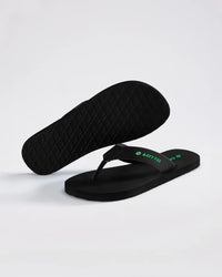 Men Lotto Simplio - Black Beauty-Poison Green Slippers 1