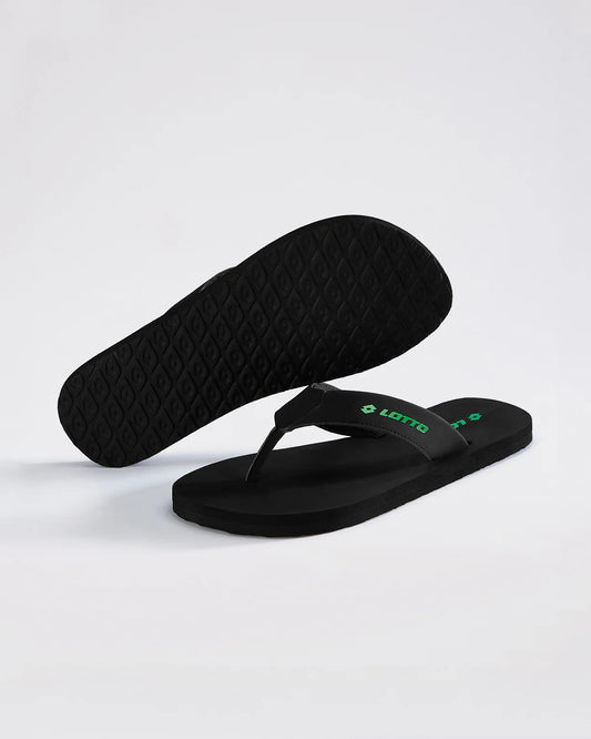 Men's Lotto Simplio - Black Beauty-Poison Green