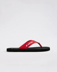 Men Lotto Simplio - Black Beauty-Fiery Red Slippers