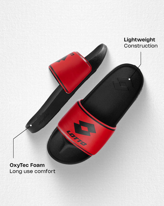 Men's Lotto Midway  - Black Beauty-High Risk Red