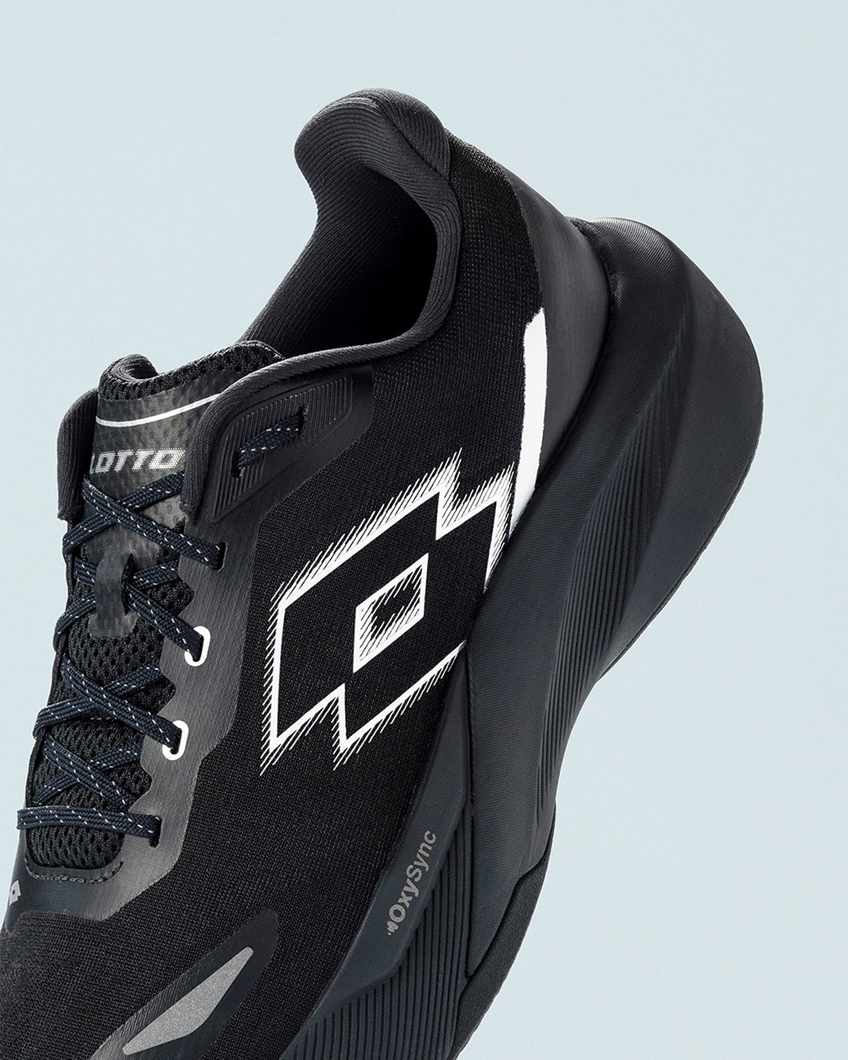 Men Lotto Scatto Pro - Demon Black Running Shoes3