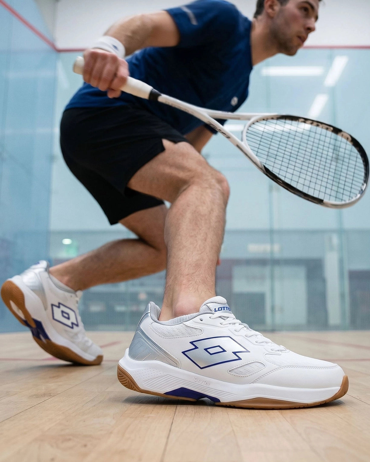 Men Lotto Triumph - Brilliant White Badminton Shoes6