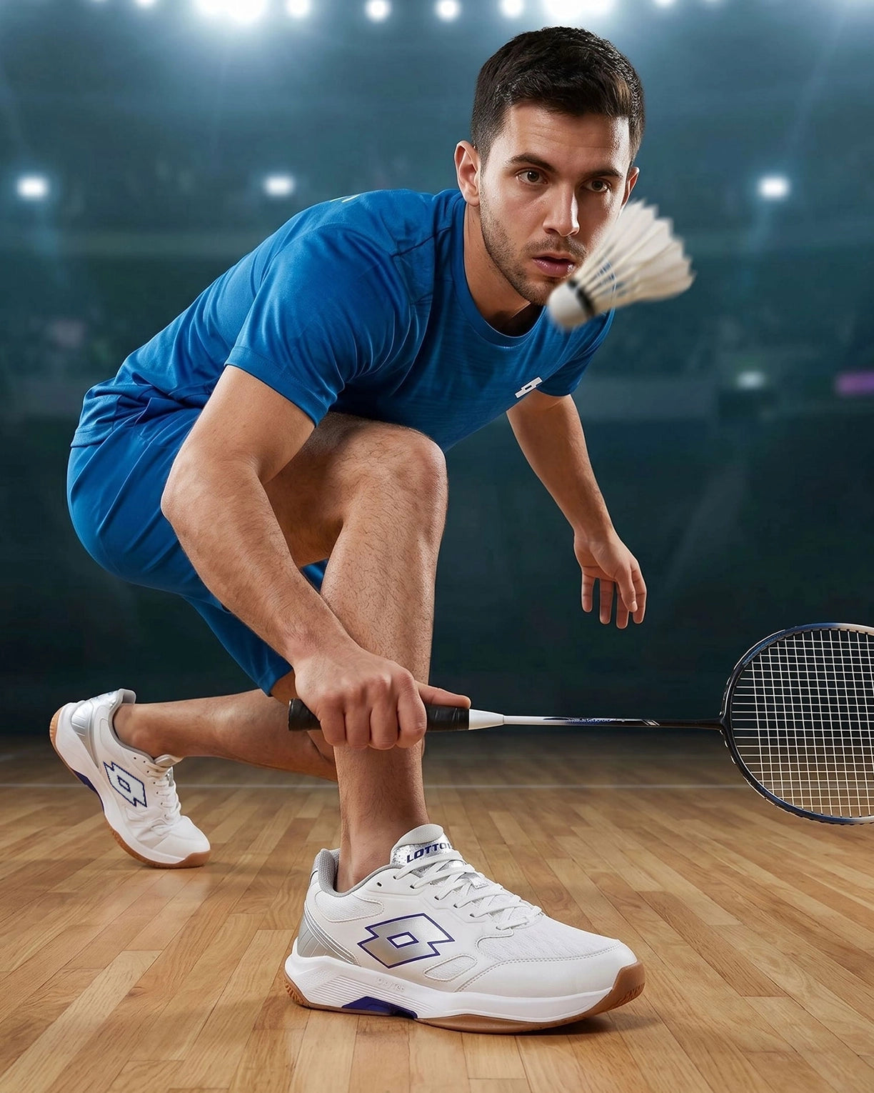 Men Lotto Triumph - Brilliant White Badminton Shoes7