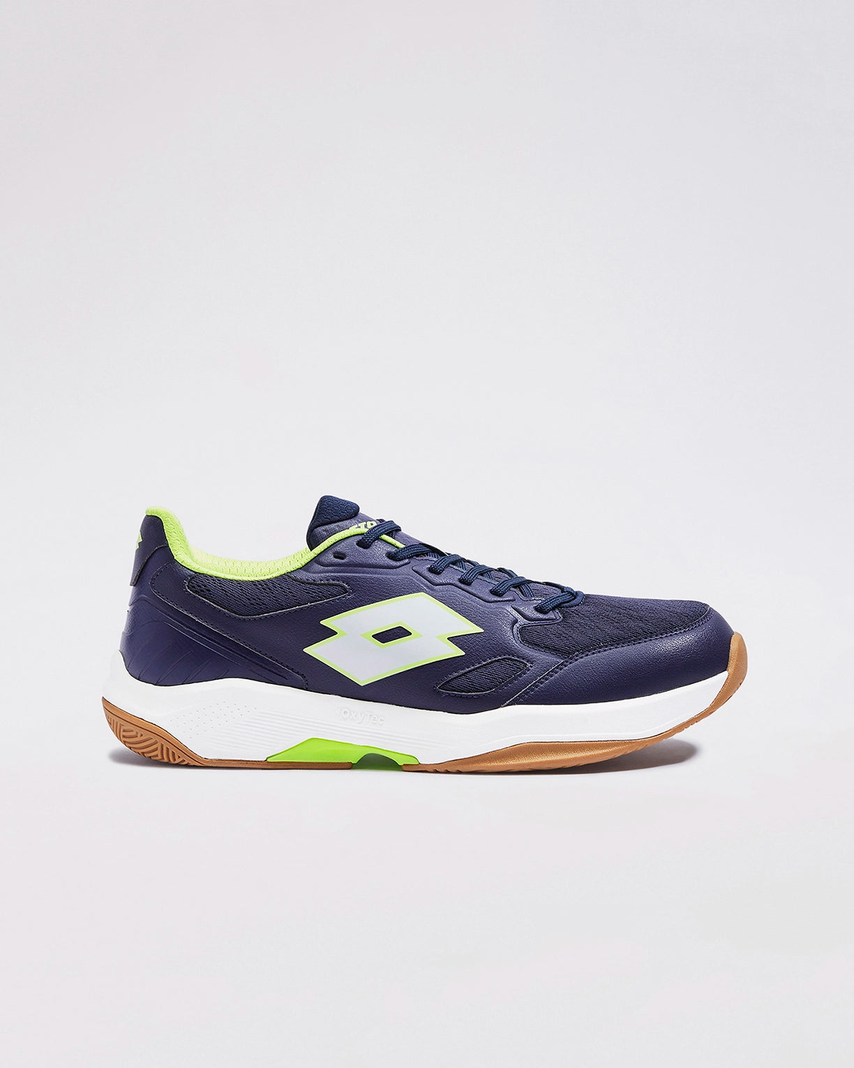 Men Lotto Triumph - Peacoat-Lime Punch Badminton Shoes1