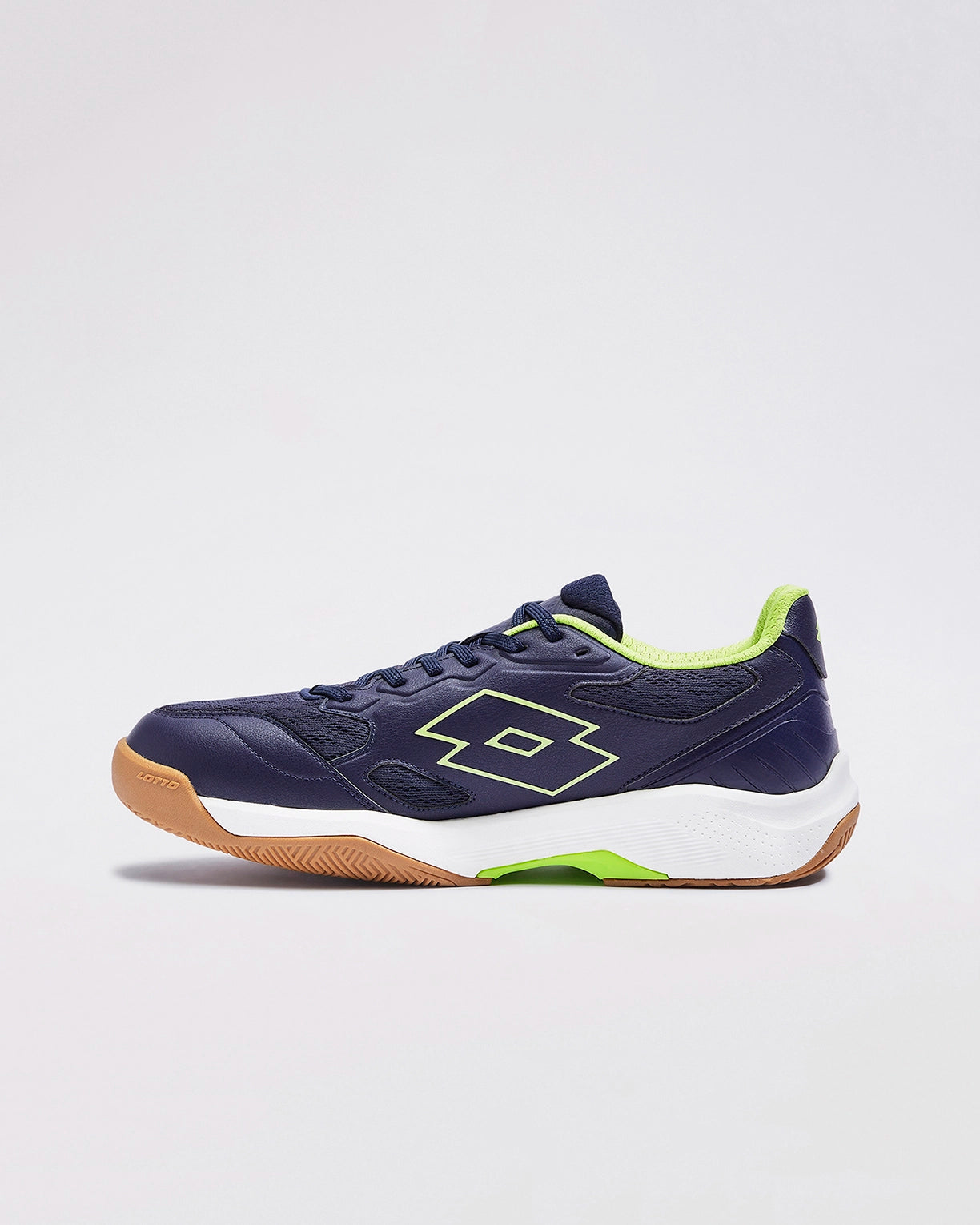 Men Lotto Triumph - Peacoat-Lime Punch Badminton Shoes3