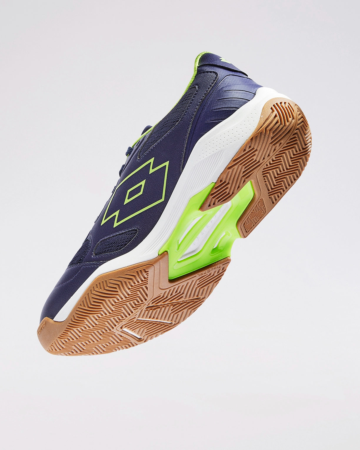 Men Lotto Triumph - Peacoat-Lime Punch Badminton Shoes5