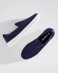 Men Lotto Strada Slip-on  - Peacoat-Gardenia Walking Shoes 1
