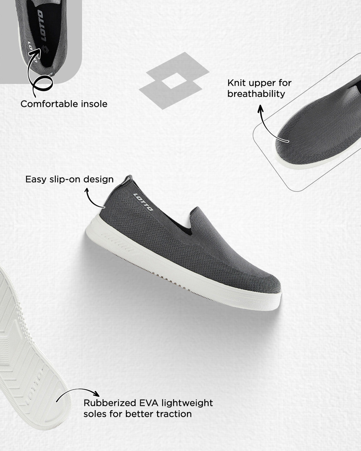 Strada Slip on - Castlerock-Star White