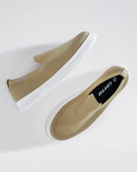 Men Lotto Strada Slip-on  - Taos Taupe-Gardenia Walking Shoes 1
