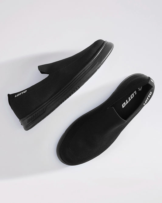 Men's Lotto Strada Slip on - Black Beauty-Black Beauty