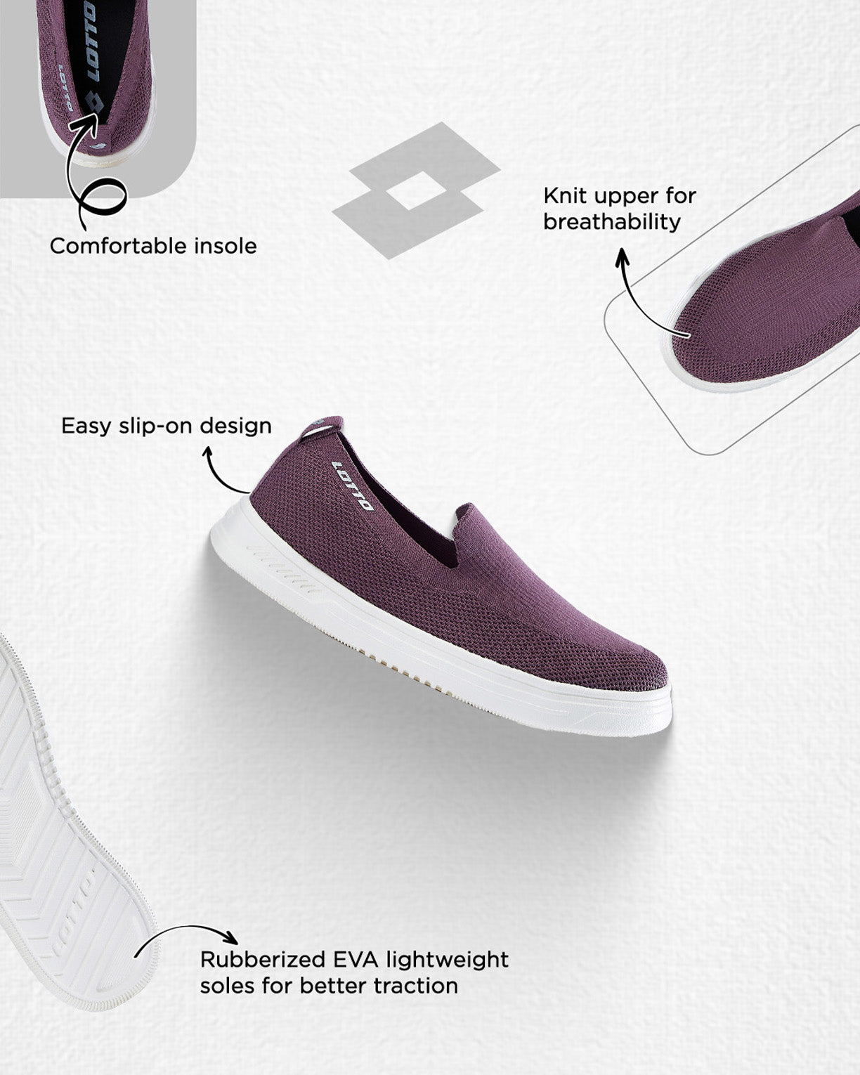 Strada Slip on  - Flint-Gardenia