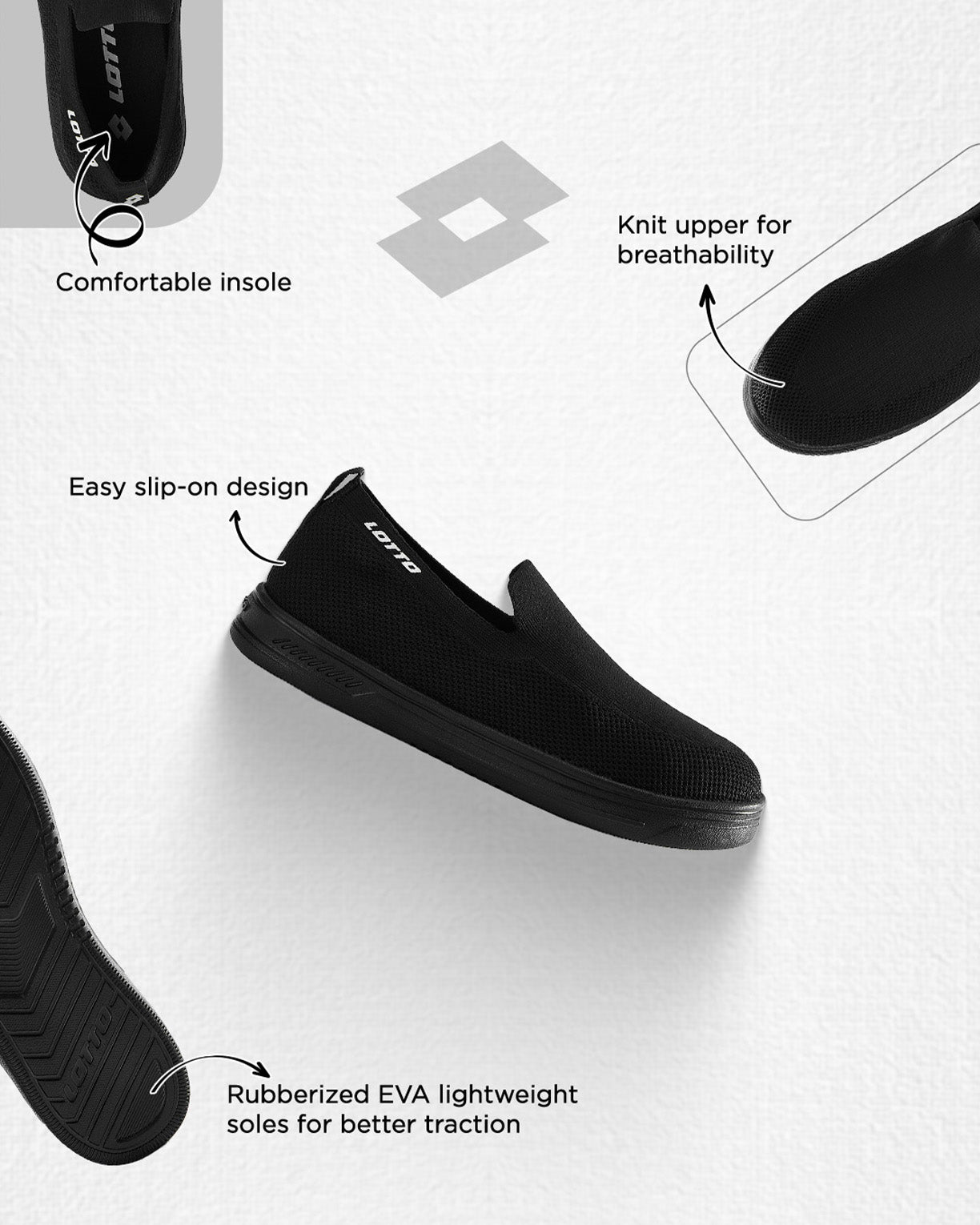 Strada Slip on - Black Beauty-Black Beauty