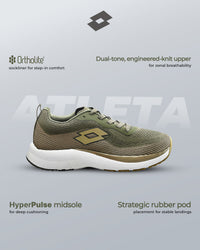 Men Lotto Atleta Shift - Grape Leaf-Star White Running Shoes 1