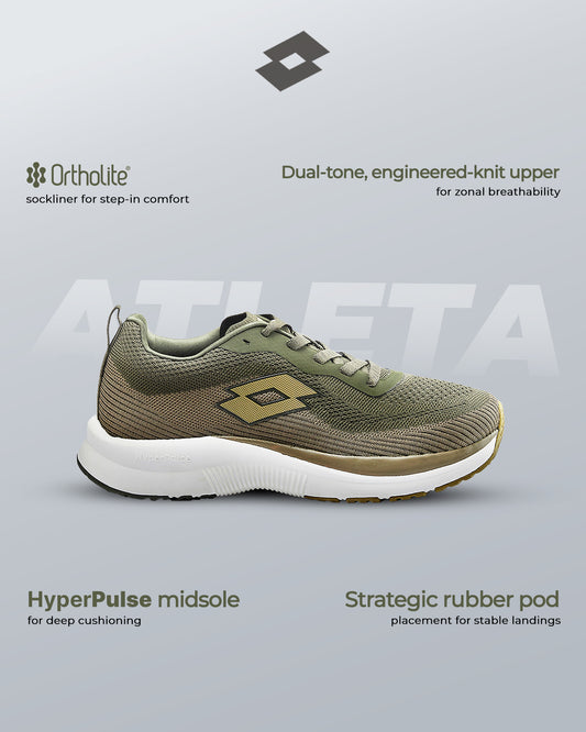 Men Lotto Atleta Shift - Grape Leaf-Star White Running Shoes 1