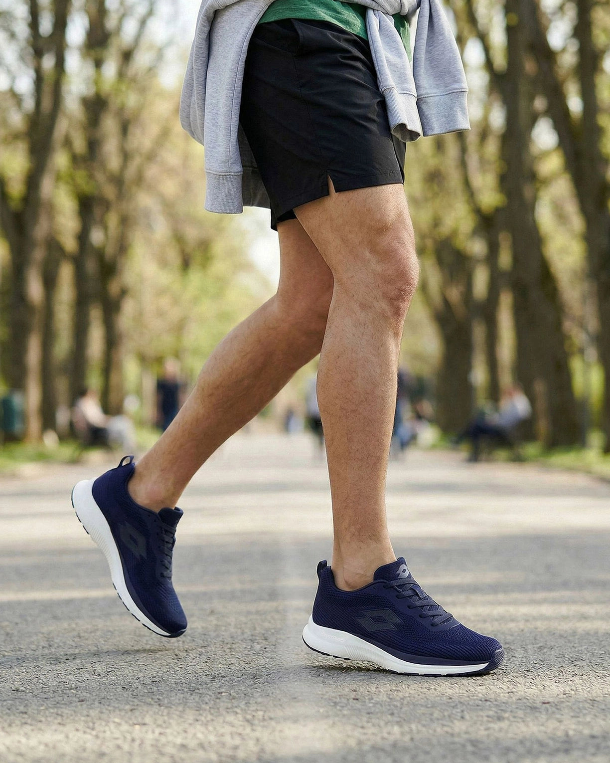 Men Lotto Atleta Shift - Peacoat-Star White Running Shoes4