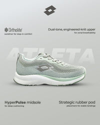 Women Lotto Atleta Shift - Sea Foam-Star White Running Shoes 1