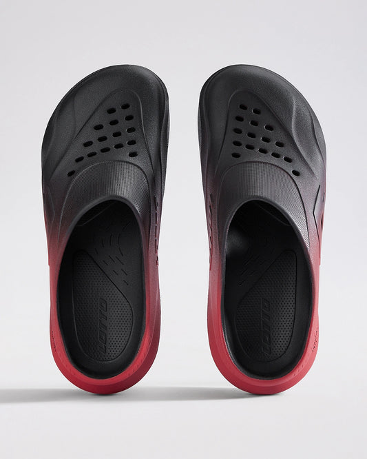 Men's Lotto Recupero OG - Black Beauty-Fiery Red