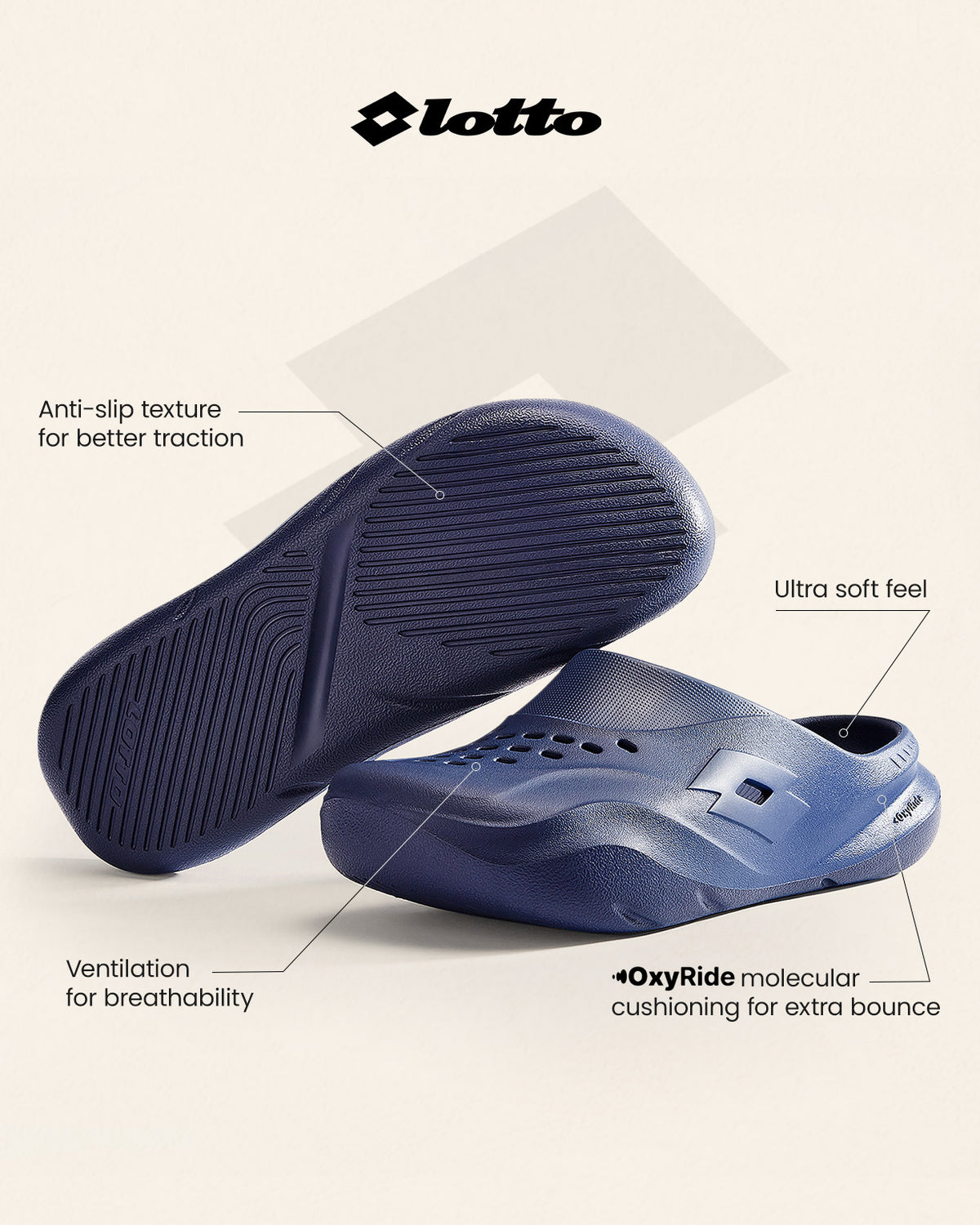 Men Lotto Recupero OG - Evening Blue-Galaxy Blue Clogs6