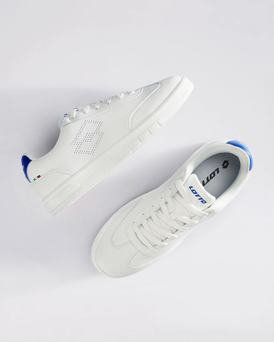 Men's Lotto Impulso Citta - Star White-Turkish Sea