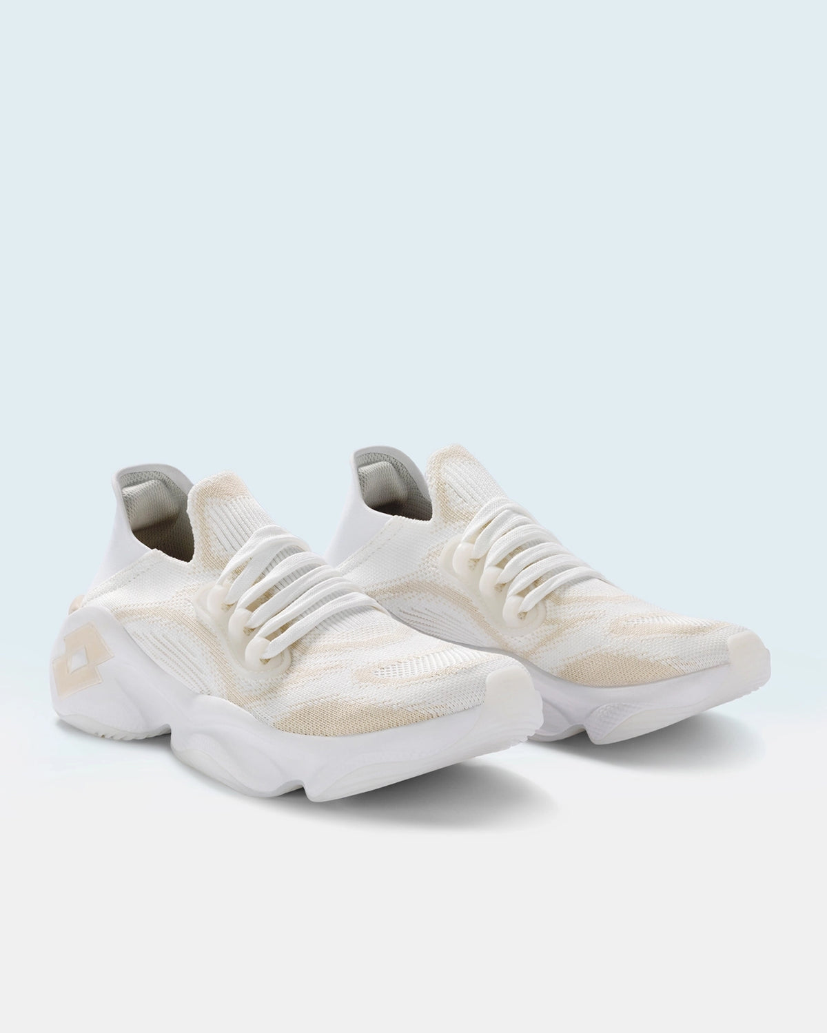 Women Lotto Stroma Axis - Dune White Walking Shoes0
