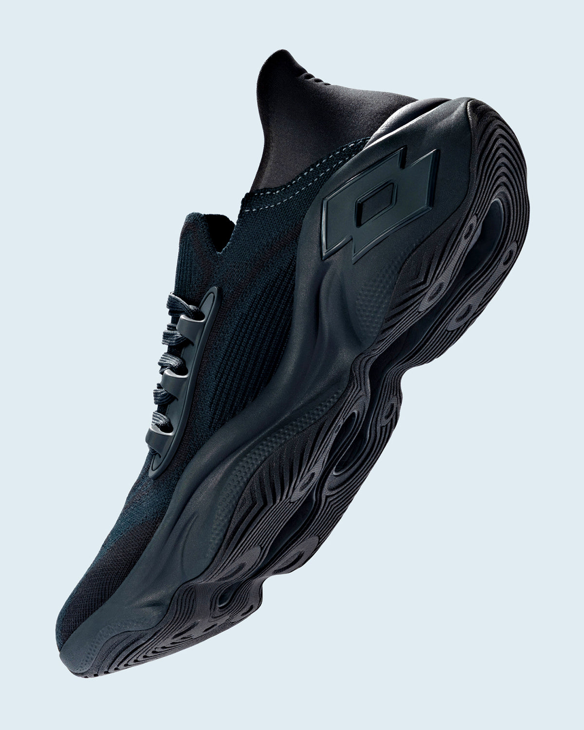 Men Lotto Stroma Axis - Tarmac Black Walking Shoes4