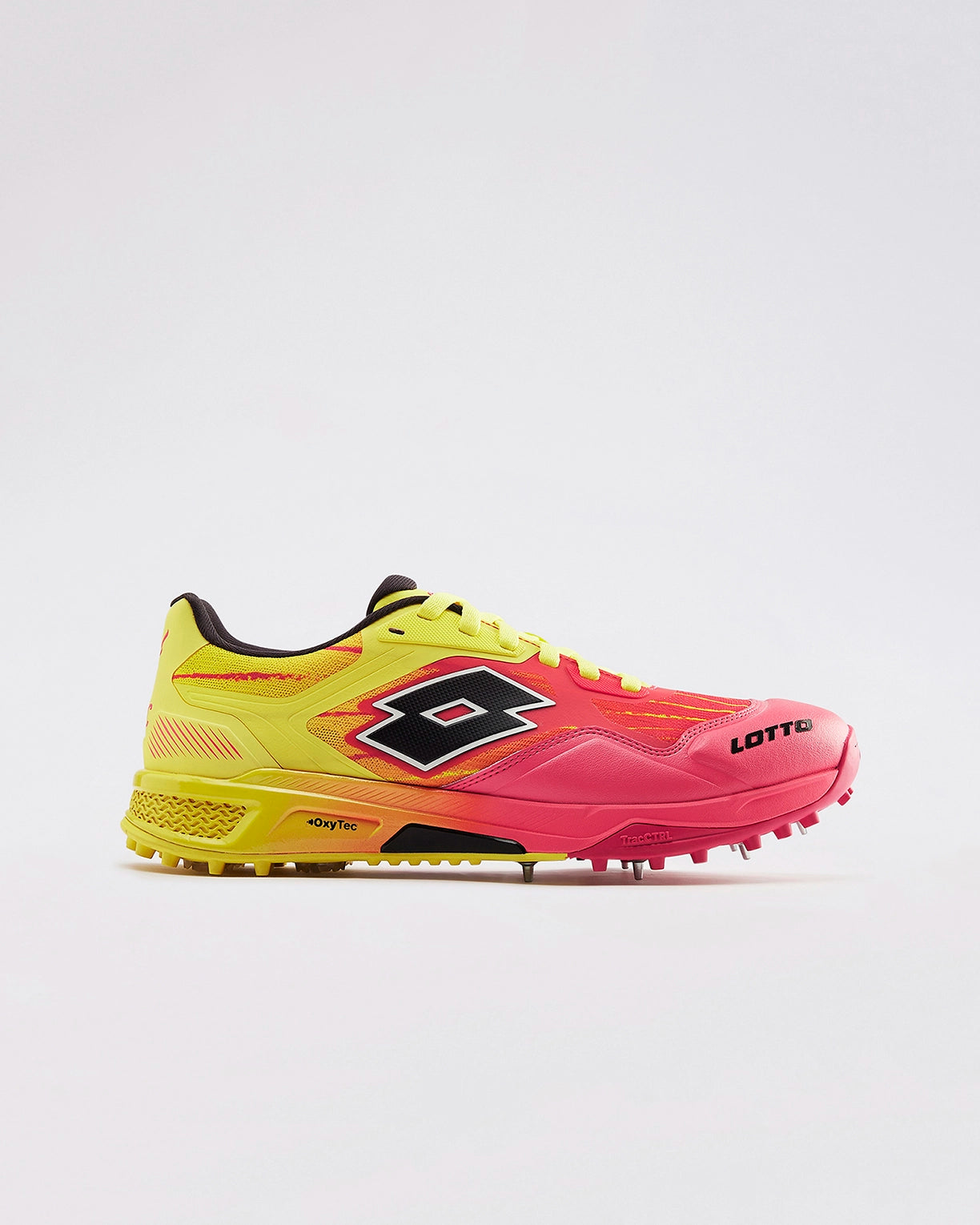Men Lotto Supershot Fire Dragon: Cricket Batting Spike - Red-Yellow Cricket Shoes2
