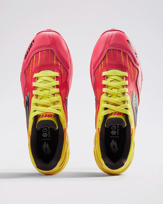 Men's Lotto Supershot Fire Dragon: Cricket Batting Spike - Red-Yellow