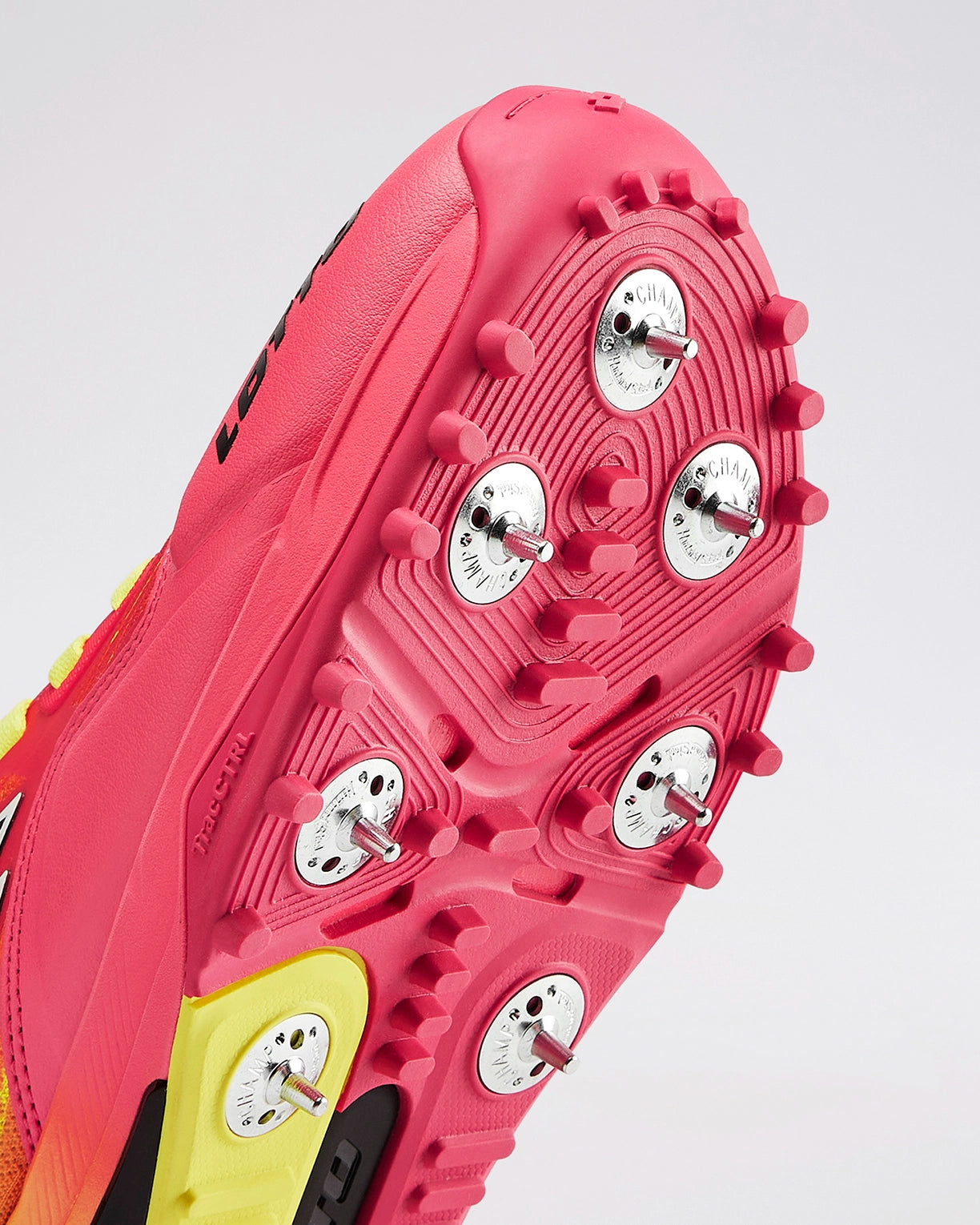 Men Lotto Supershot Fire Dragon: Cricket Batting Spike - Red-Yellow Cricket Shoes6