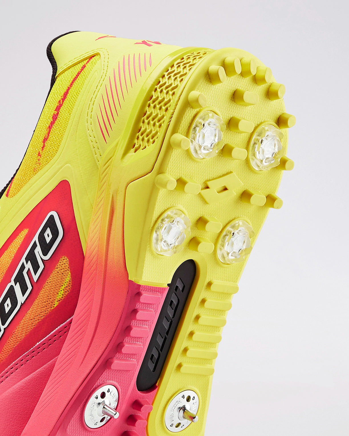 Men Lotto Supershot Fire Dragon: Cricket Batting Spike - Red-Yellow Cricket Shoes7